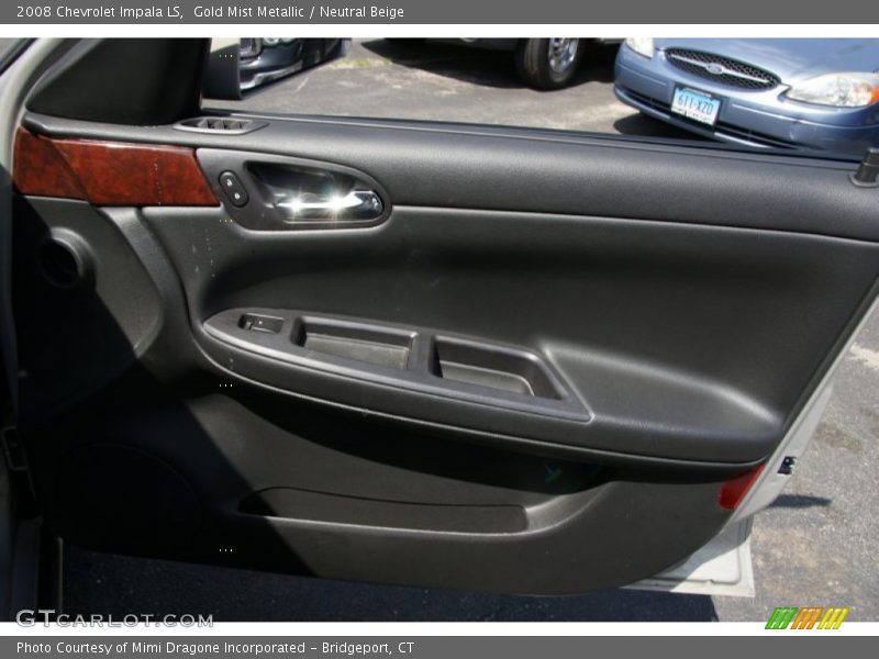 Gold Mist Metallic / Neutral Beige 2008 Chevrolet Impala LS