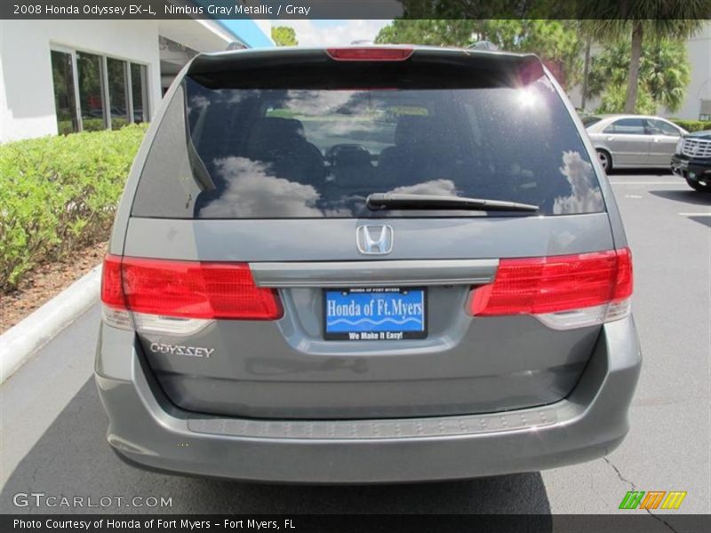 Nimbus Gray Metallic / Gray 2008 Honda Odyssey EX-L