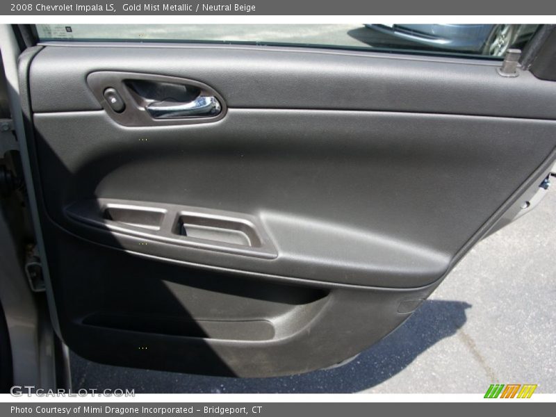 Gold Mist Metallic / Neutral Beige 2008 Chevrolet Impala LS