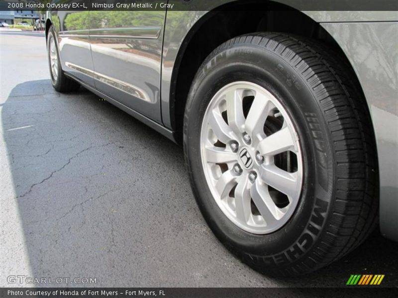 Nimbus Gray Metallic / Gray 2008 Honda Odyssey EX-L
