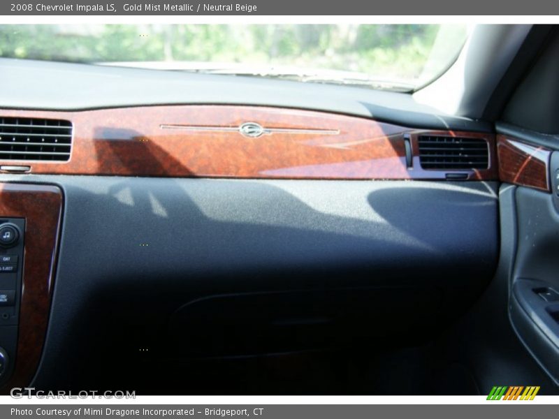 Gold Mist Metallic / Neutral Beige 2008 Chevrolet Impala LS