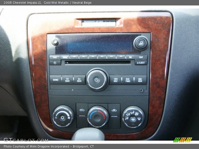 Gold Mist Metallic / Neutral Beige 2008 Chevrolet Impala LS