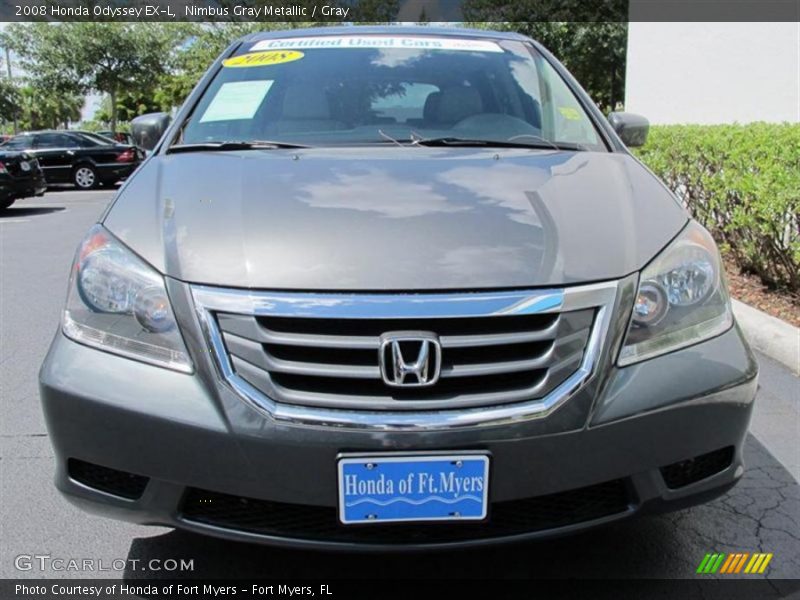 Nimbus Gray Metallic / Gray 2008 Honda Odyssey EX-L