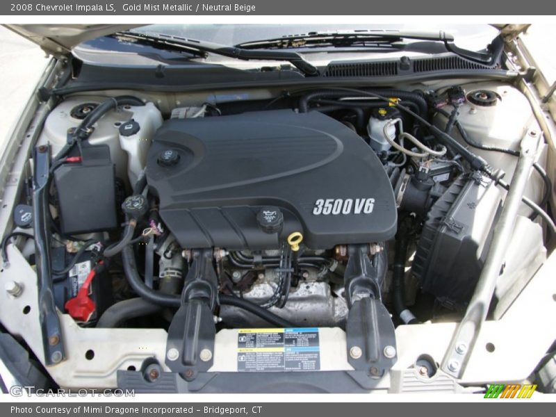 Gold Mist Metallic / Neutral Beige 2008 Chevrolet Impala LS