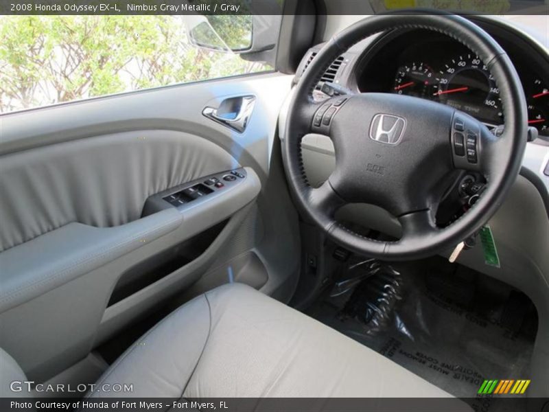 Nimbus Gray Metallic / Gray 2008 Honda Odyssey EX-L