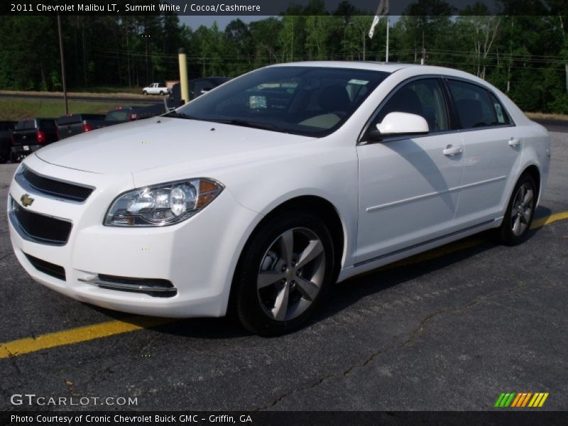 Summit White / Cocoa/Cashmere 2011 Chevrolet Malibu LT