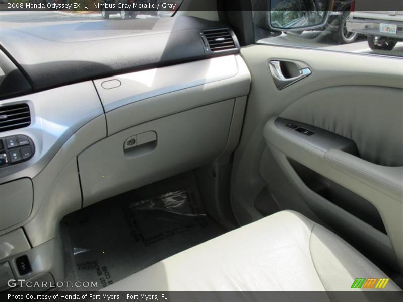Nimbus Gray Metallic / Gray 2008 Honda Odyssey EX-L