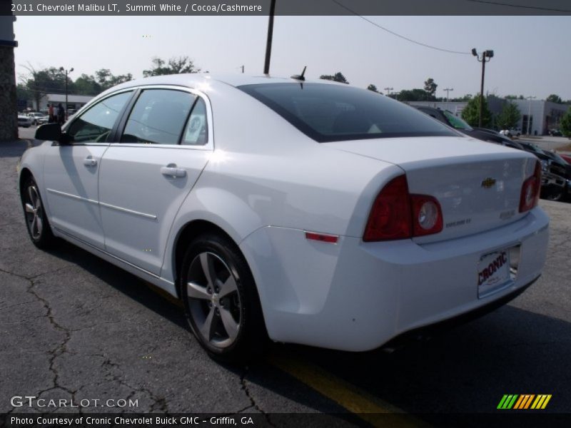 Summit White / Cocoa/Cashmere 2011 Chevrolet Malibu LT