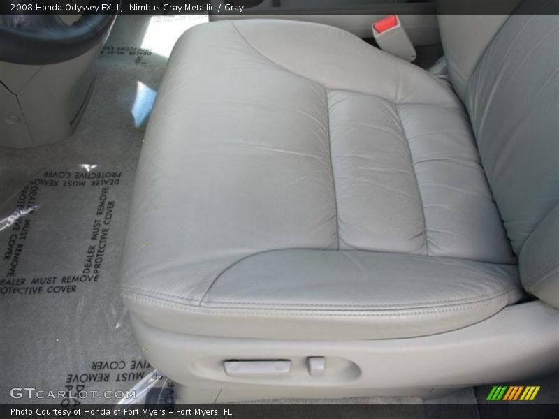 Nimbus Gray Metallic / Gray 2008 Honda Odyssey EX-L