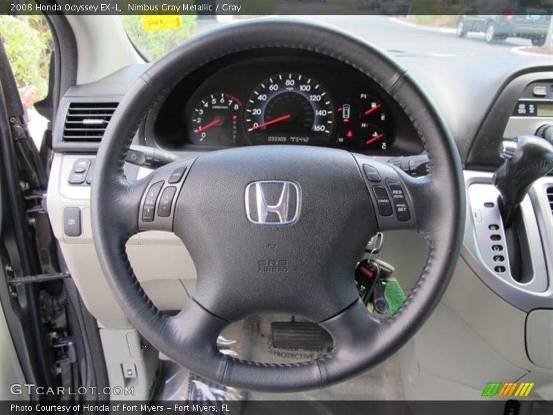 Nimbus Gray Metallic / Gray 2008 Honda Odyssey EX-L