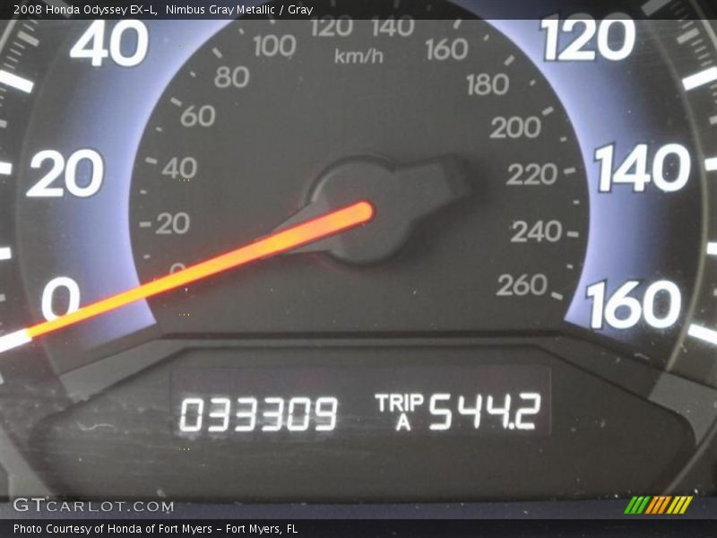 Nimbus Gray Metallic / Gray 2008 Honda Odyssey EX-L