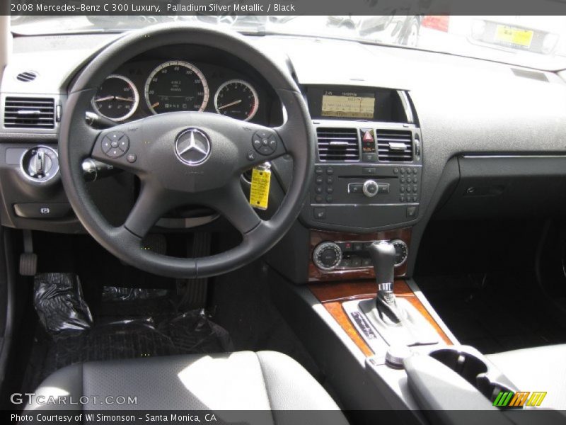 Palladium Silver Metallic / Black 2008 Mercedes-Benz C 300 Luxury