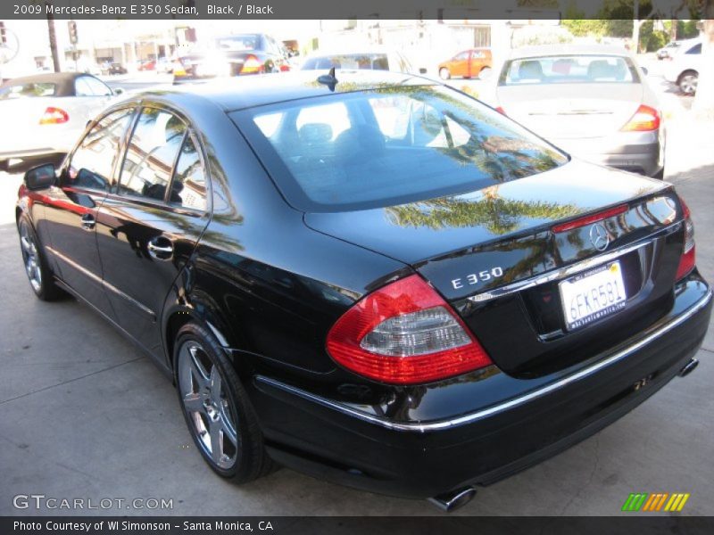 Black / Black 2009 Mercedes-Benz E 350 Sedan