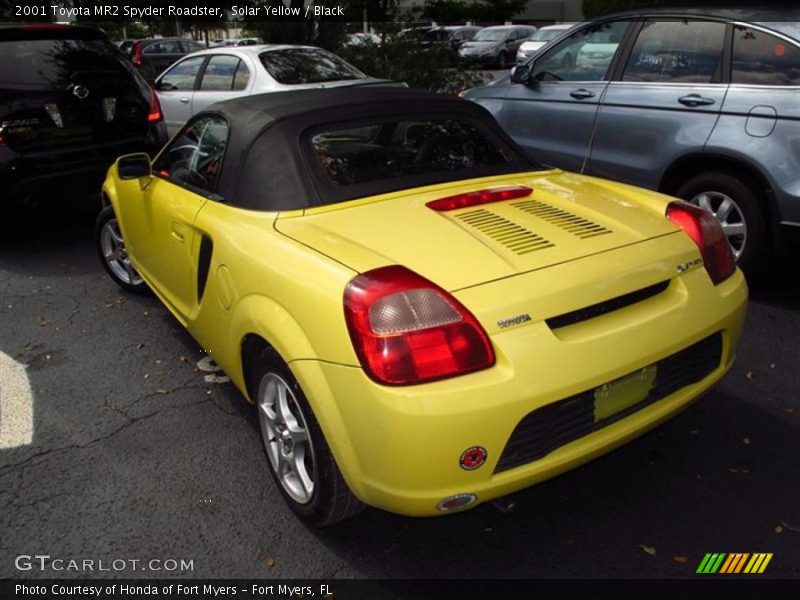 Solar Yellow / Black 2001 Toyota MR2 Spyder Roadster