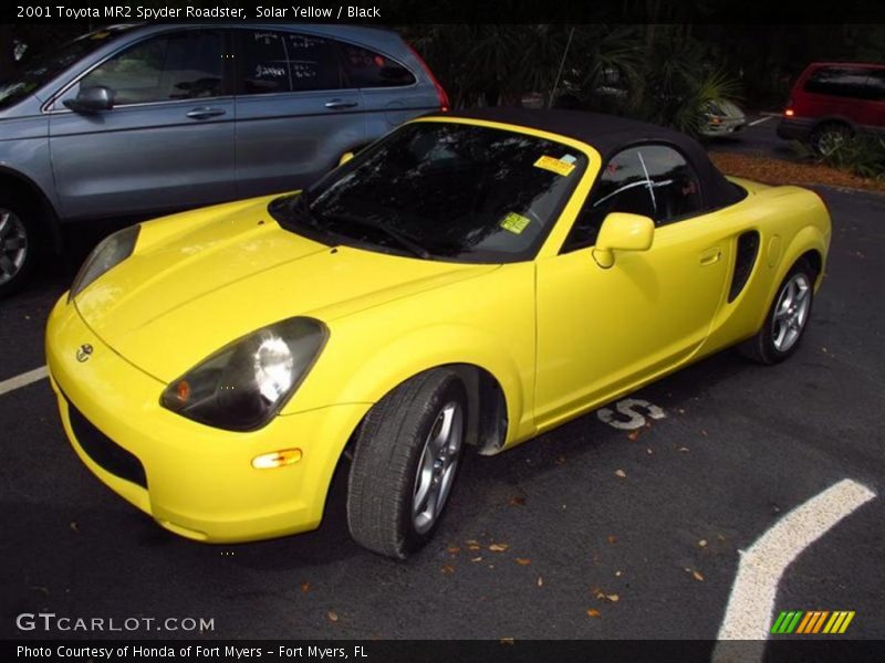 Solar Yellow / Black 2001 Toyota MR2 Spyder Roadster