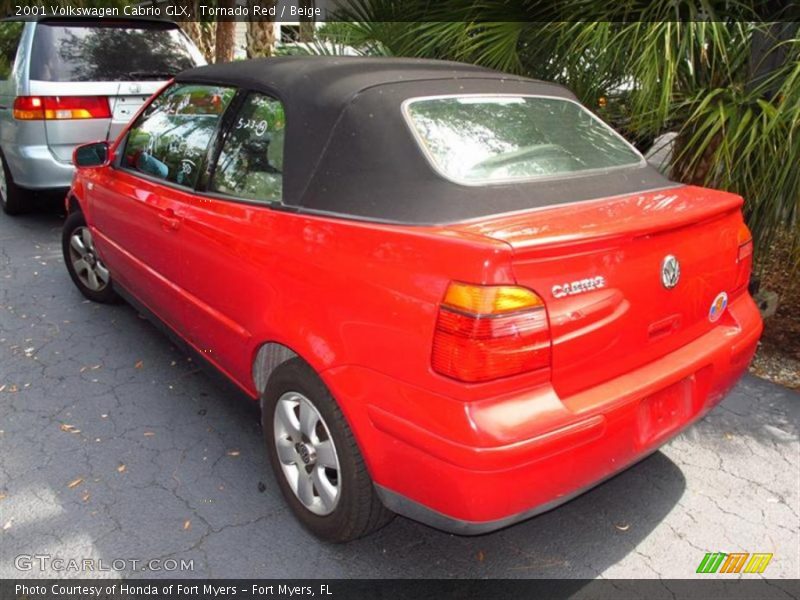 Tornado Red / Beige 2001 Volkswagen Cabrio GLX