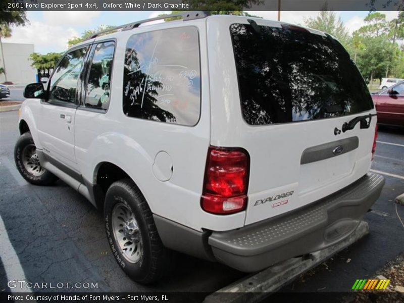 Oxford White / Dark Graphite 2001 Ford Explorer Sport 4x4