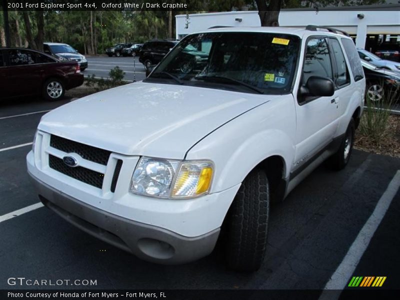 Oxford White / Dark Graphite 2001 Ford Explorer Sport 4x4