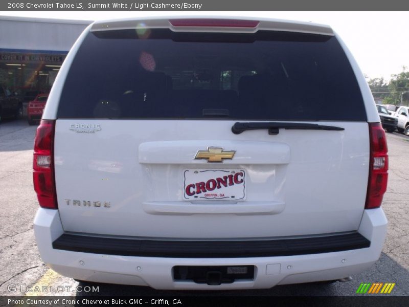 Summit White / Light Cashmere/Ebony 2008 Chevrolet Tahoe LS