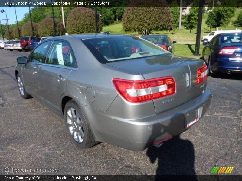 Vapor Silver Metallic / Light Stone 2008 Lincoln MKZ Sedan