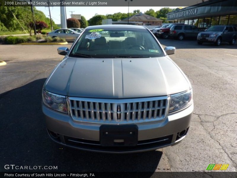 Vapor Silver Metallic / Light Stone 2008 Lincoln MKZ Sedan