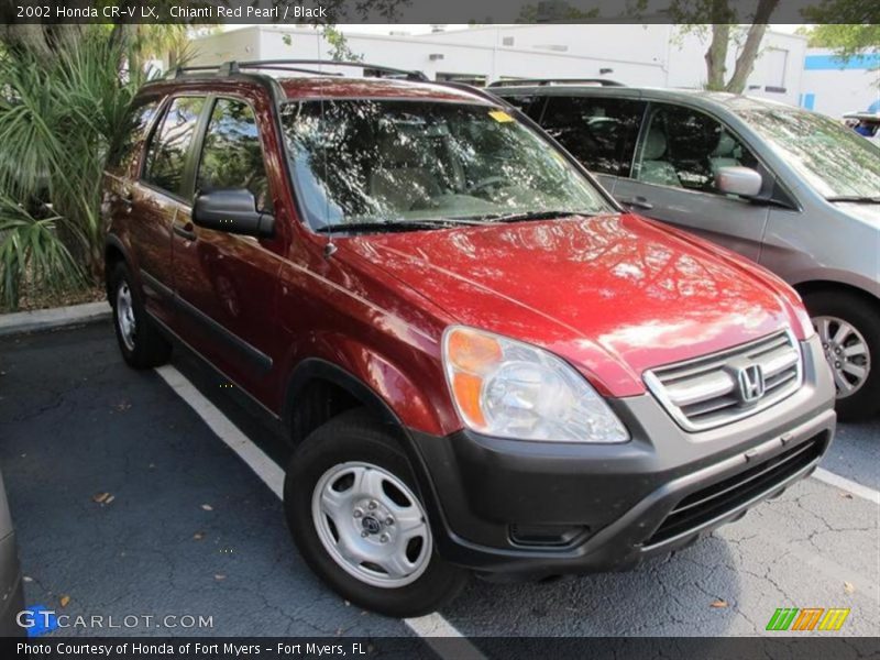 Chianti Red Pearl / Black 2002 Honda CR-V LX