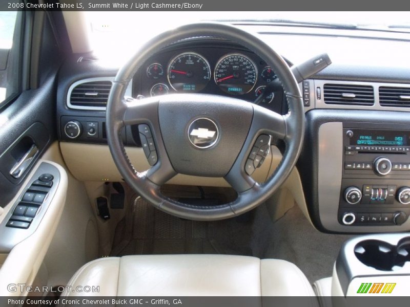 Summit White / Light Cashmere/Ebony 2008 Chevrolet Tahoe LS