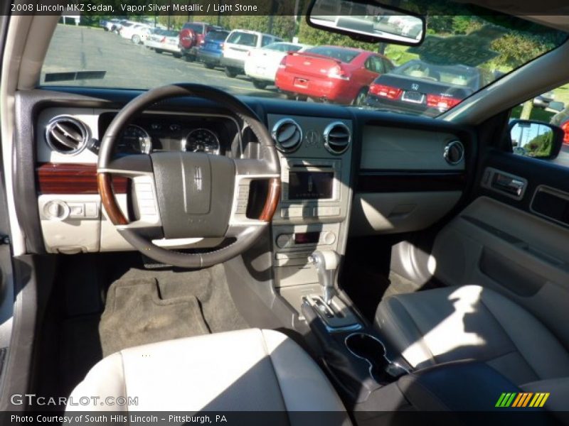 Vapor Silver Metallic / Light Stone 2008 Lincoln MKZ Sedan
