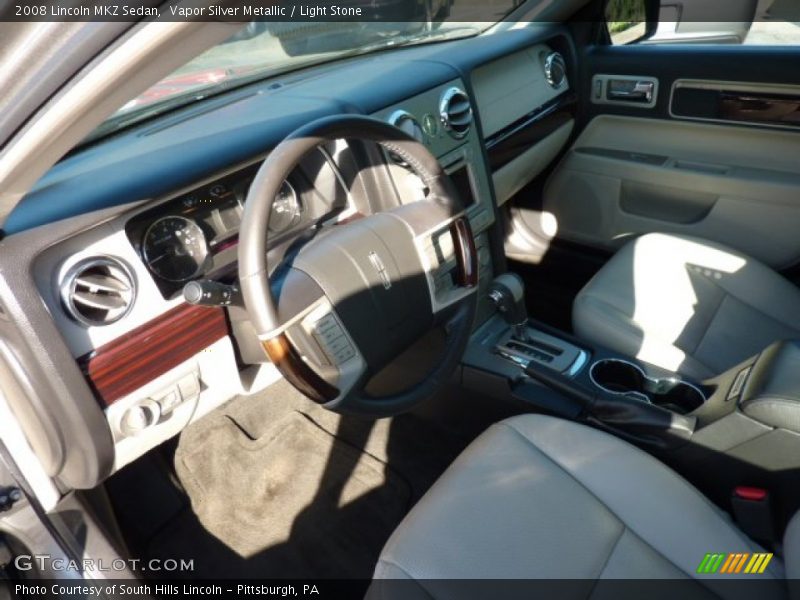 Vapor Silver Metallic / Light Stone 2008 Lincoln MKZ Sedan