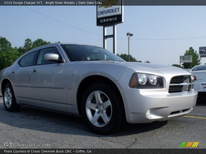 Bright Silver Metallic / Dark Slate Gray 2010 Dodge Charger SXT