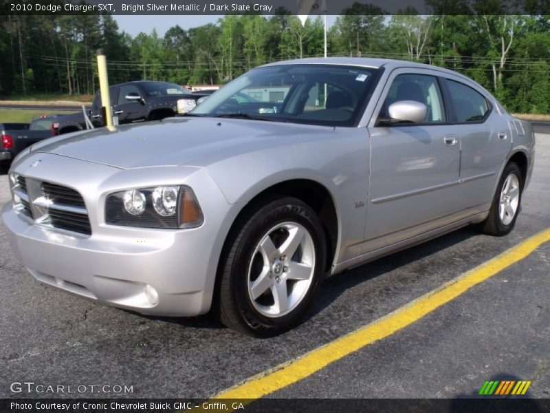 Bright Silver Metallic / Dark Slate Gray 2010 Dodge Charger SXT