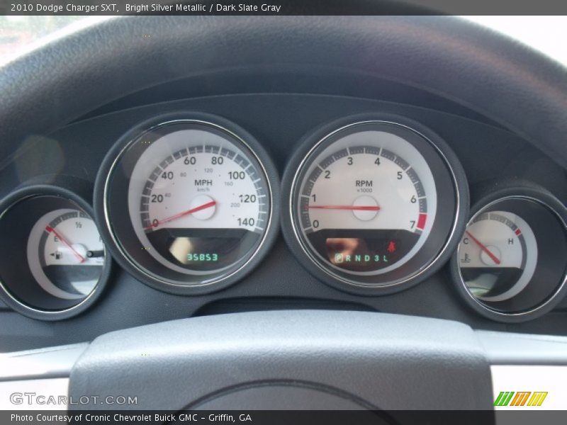 Bright Silver Metallic / Dark Slate Gray 2010 Dodge Charger SXT