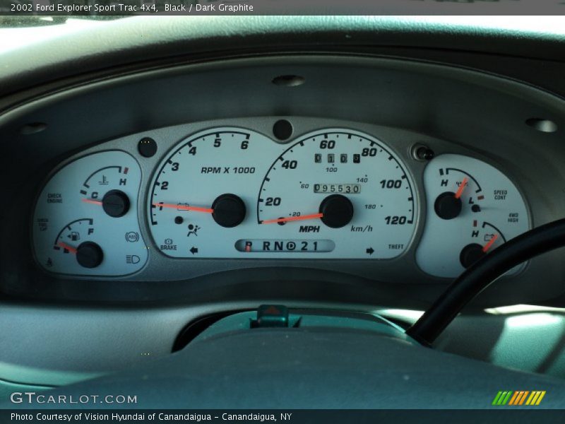  2002 Explorer Sport Trac 4x4 4x4 Gauges