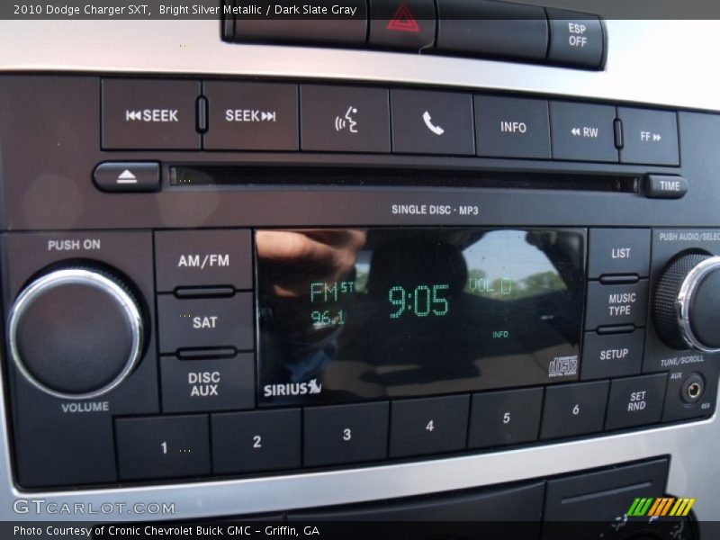 Bright Silver Metallic / Dark Slate Gray 2010 Dodge Charger SXT
