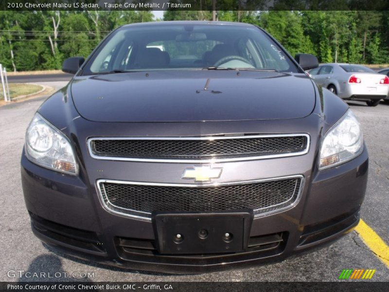 Taupe Gray Metallic / Titanium 2010 Chevrolet Malibu LS Sedan