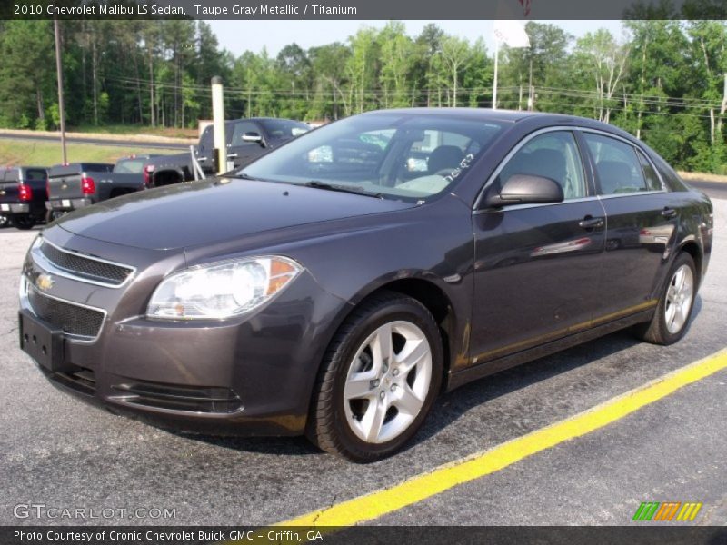 Taupe Gray Metallic / Titanium 2010 Chevrolet Malibu LS Sedan
