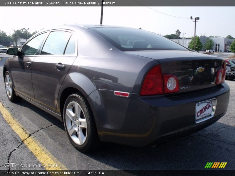 Taupe Gray Metallic / Titanium 2010 Chevrolet Malibu LS Sedan