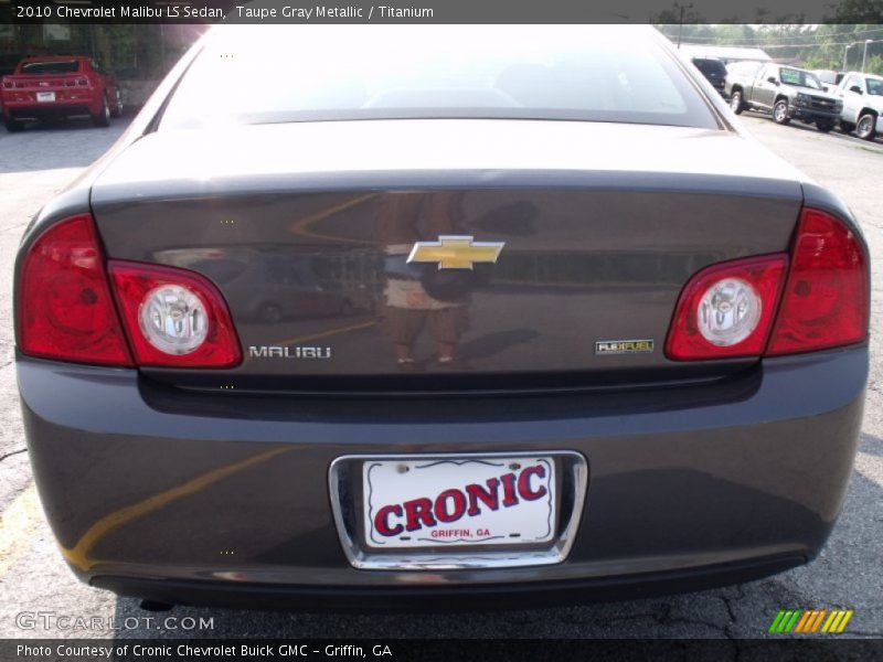 Taupe Gray Metallic / Titanium 2010 Chevrolet Malibu LS Sedan