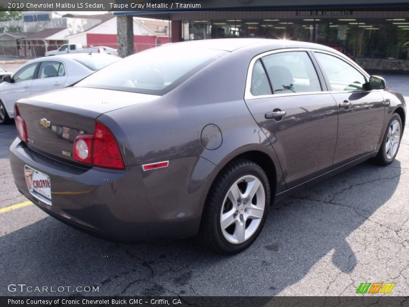 Taupe Gray Metallic / Titanium 2010 Chevrolet Malibu LS Sedan