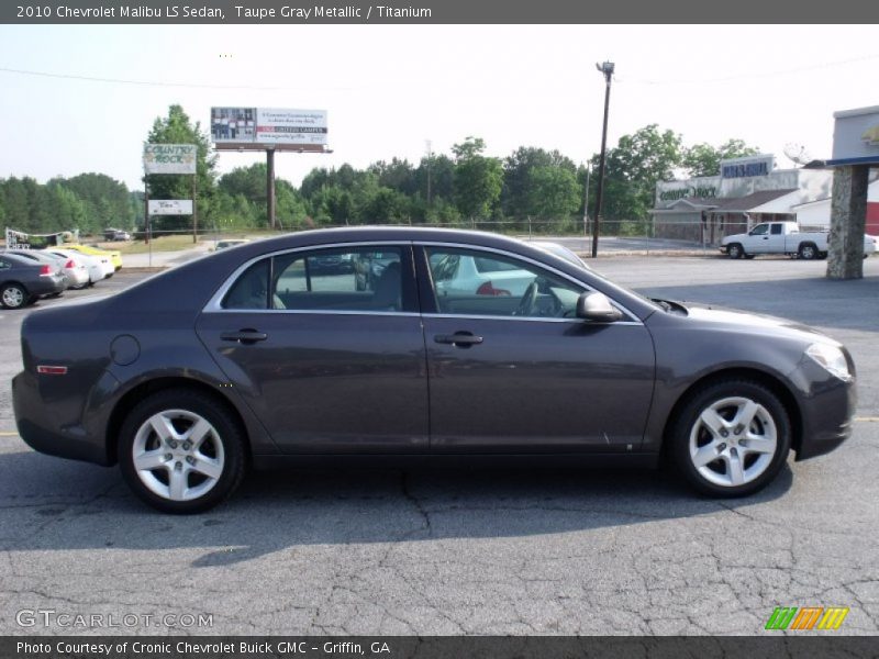 Taupe Gray Metallic / Titanium 2010 Chevrolet Malibu LS Sedan