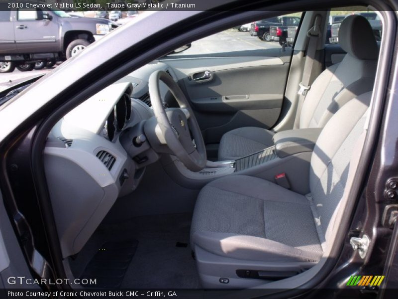 Taupe Gray Metallic / Titanium 2010 Chevrolet Malibu LS Sedan