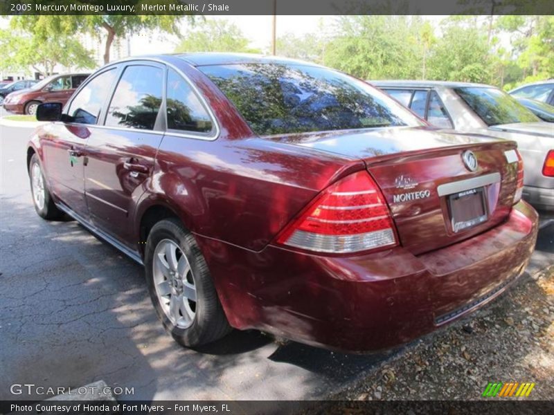 Merlot Metallic / Shale 2005 Mercury Montego Luxury