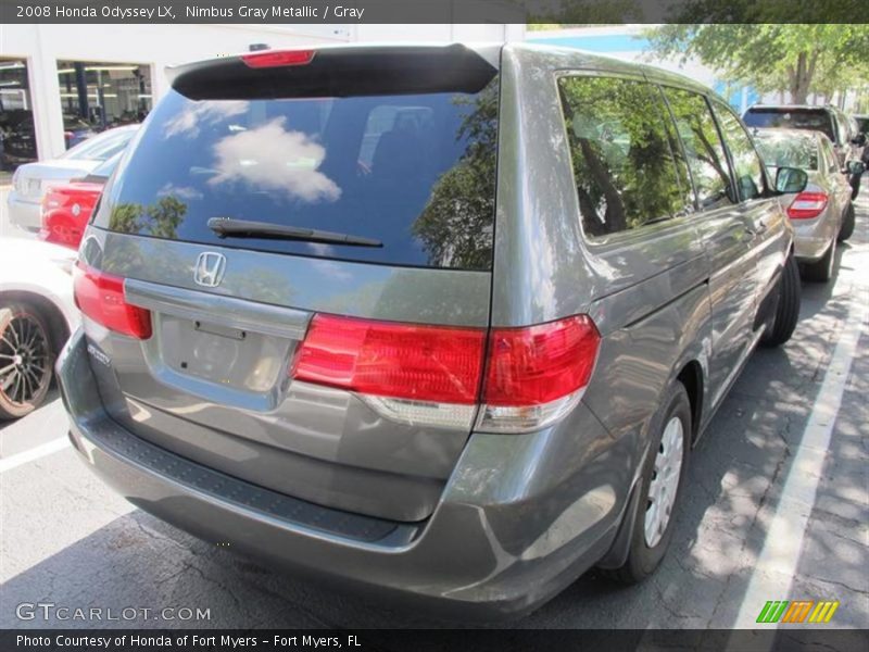 Nimbus Gray Metallic / Gray 2008 Honda Odyssey LX