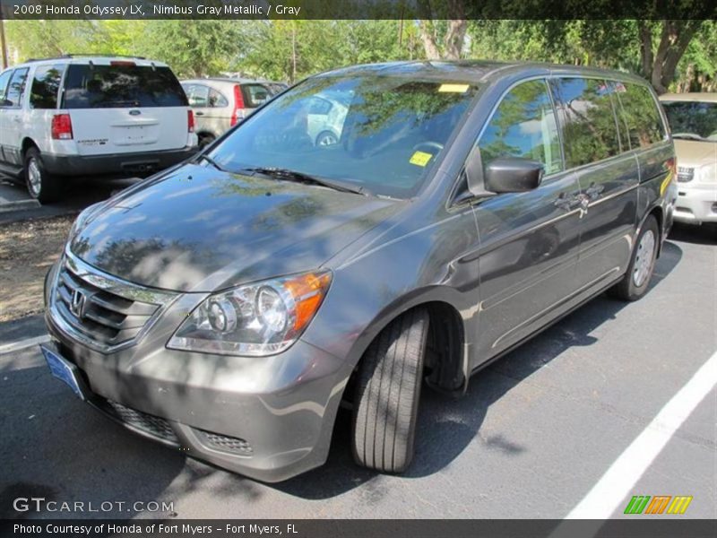 Nimbus Gray Metallic / Gray 2008 Honda Odyssey LX