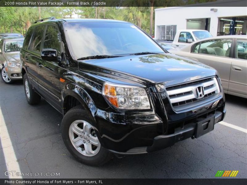 Formal Black / Saddle 2008 Honda Pilot Value Package