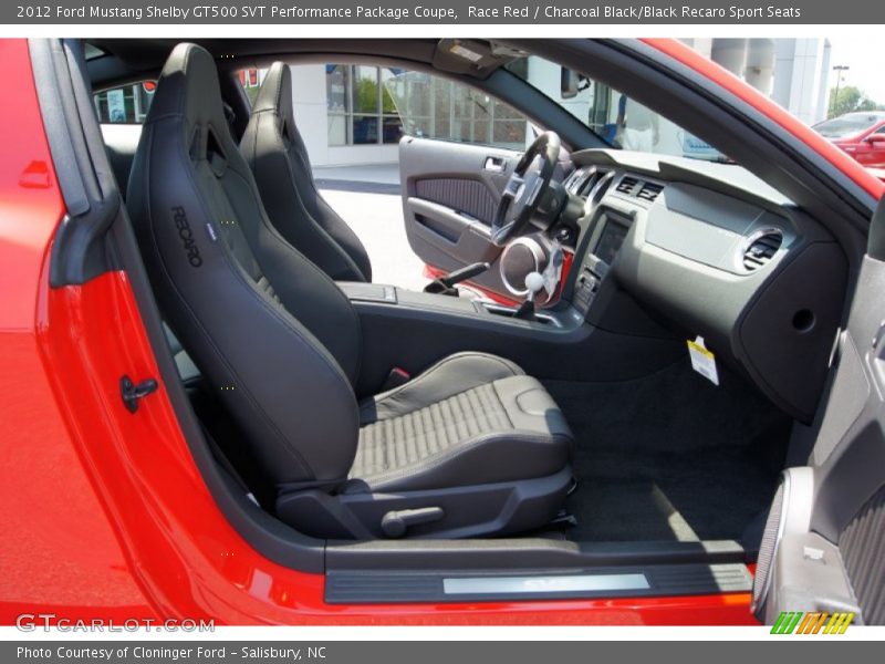  2012 Mustang Shelby GT500 SVT Performance Package Coupe Charcoal Black/Black Recaro Sport Seats Interior