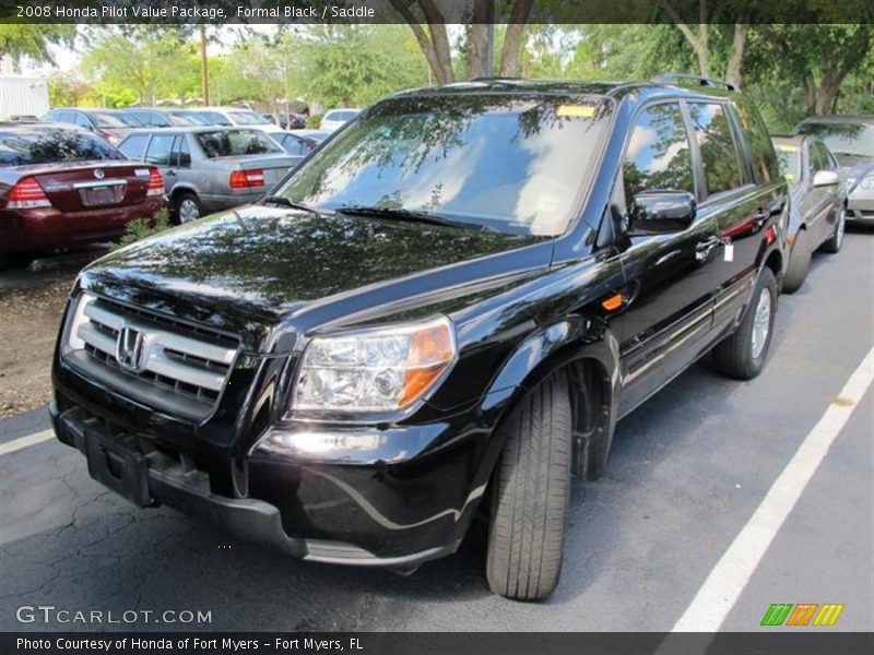 Formal Black / Saddle 2008 Honda Pilot Value Package