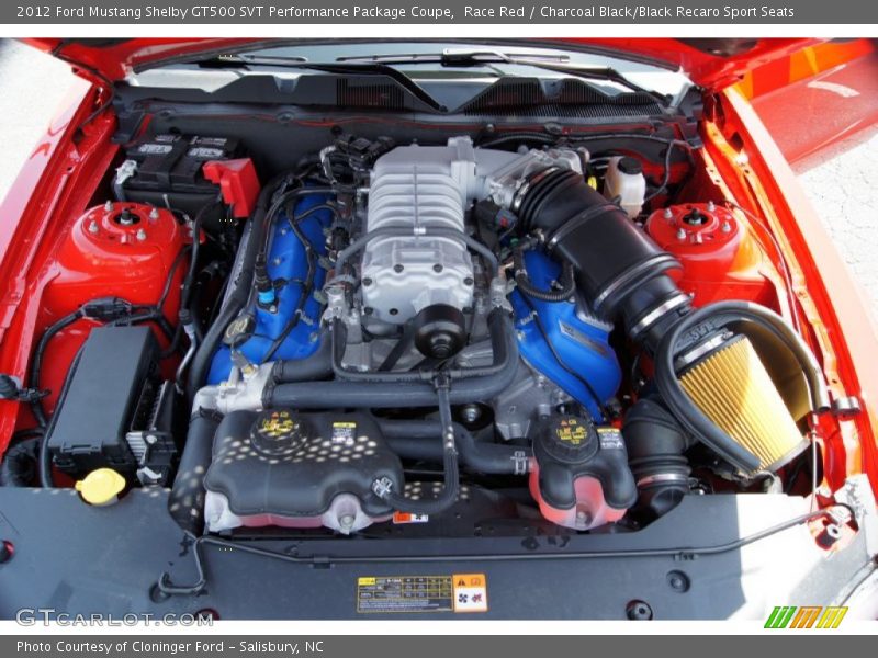  2012 Mustang Shelby GT500 SVT Performance Package Coupe Engine - 5.4 Liter Supercharged DOHC 32-Valve Ti-VCT V8