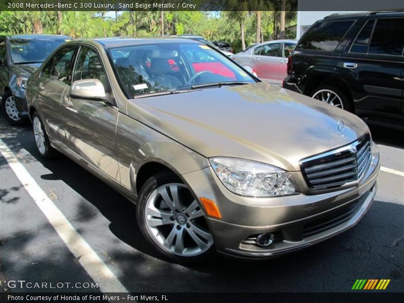 Sand Beige Metallic / Grey 2008 Mercedes-Benz C 300 Luxury
