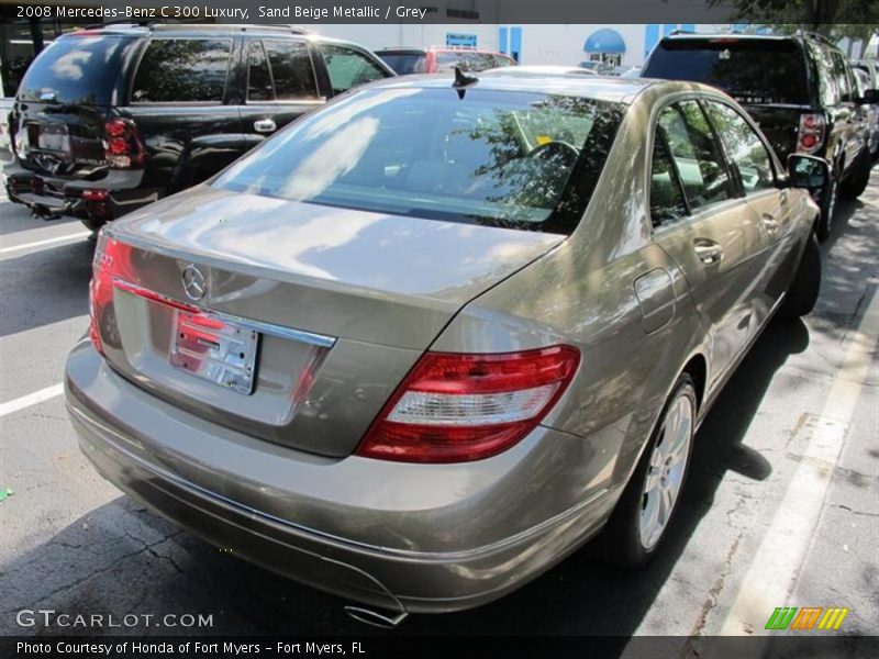 Sand Beige Metallic / Grey 2008 Mercedes-Benz C 300 Luxury